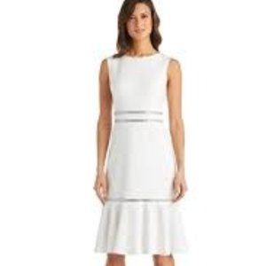 R & M RICHARDS IVORY DRESS